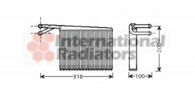 VAN WEZEL 30006372 -  Теплообменник, отопление салона